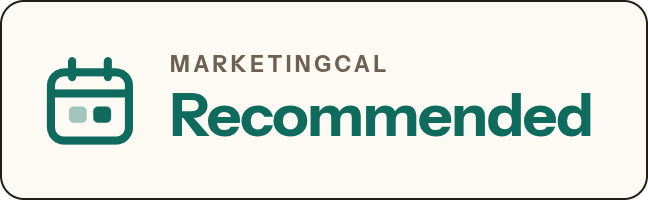 Recommended on MarketingCal
