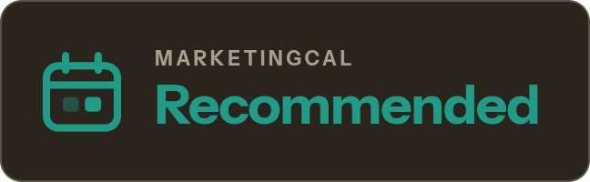 Recommended on MarketingCal